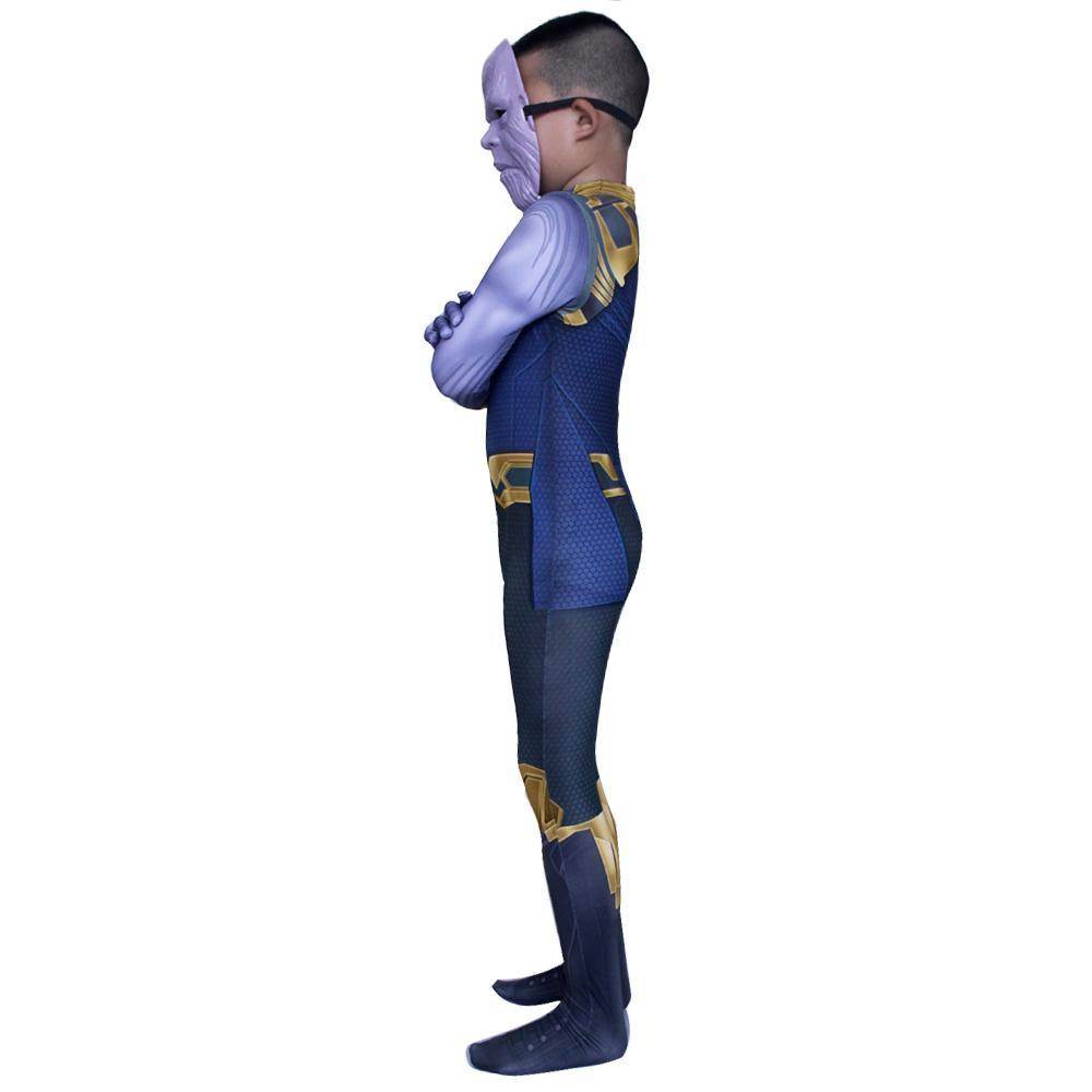 Thanos costume Jumpsuit bodysuits Avengers 4 with mask party cosplay Hallowwen - zzcosplay
