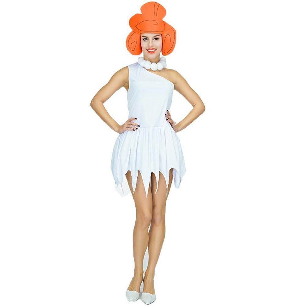 The Flintstones Wilma Adult Ladies Costume 70s TV Fancy Dress - zzcosplay