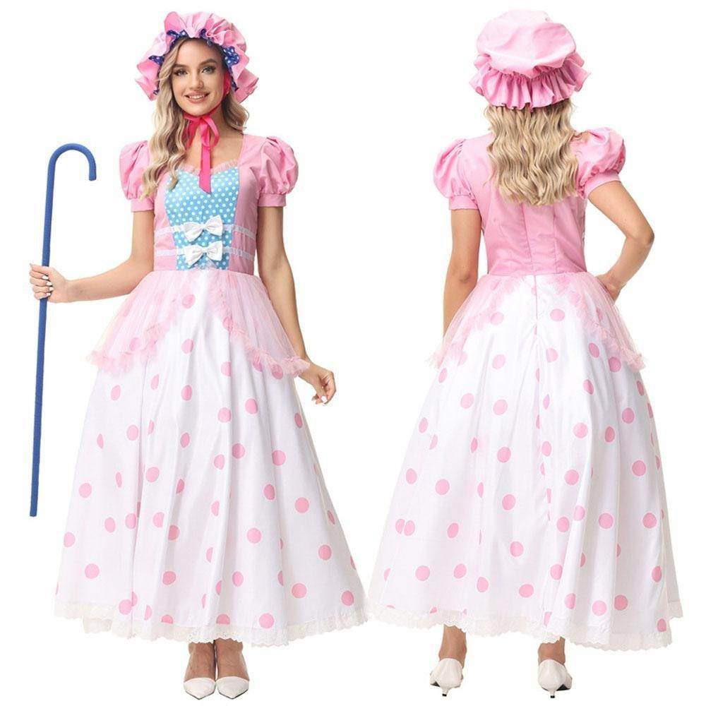 Toy Story 4 Little Bo Peep Cosplay Dress Halloween Costumes For Adult - zzcosplay