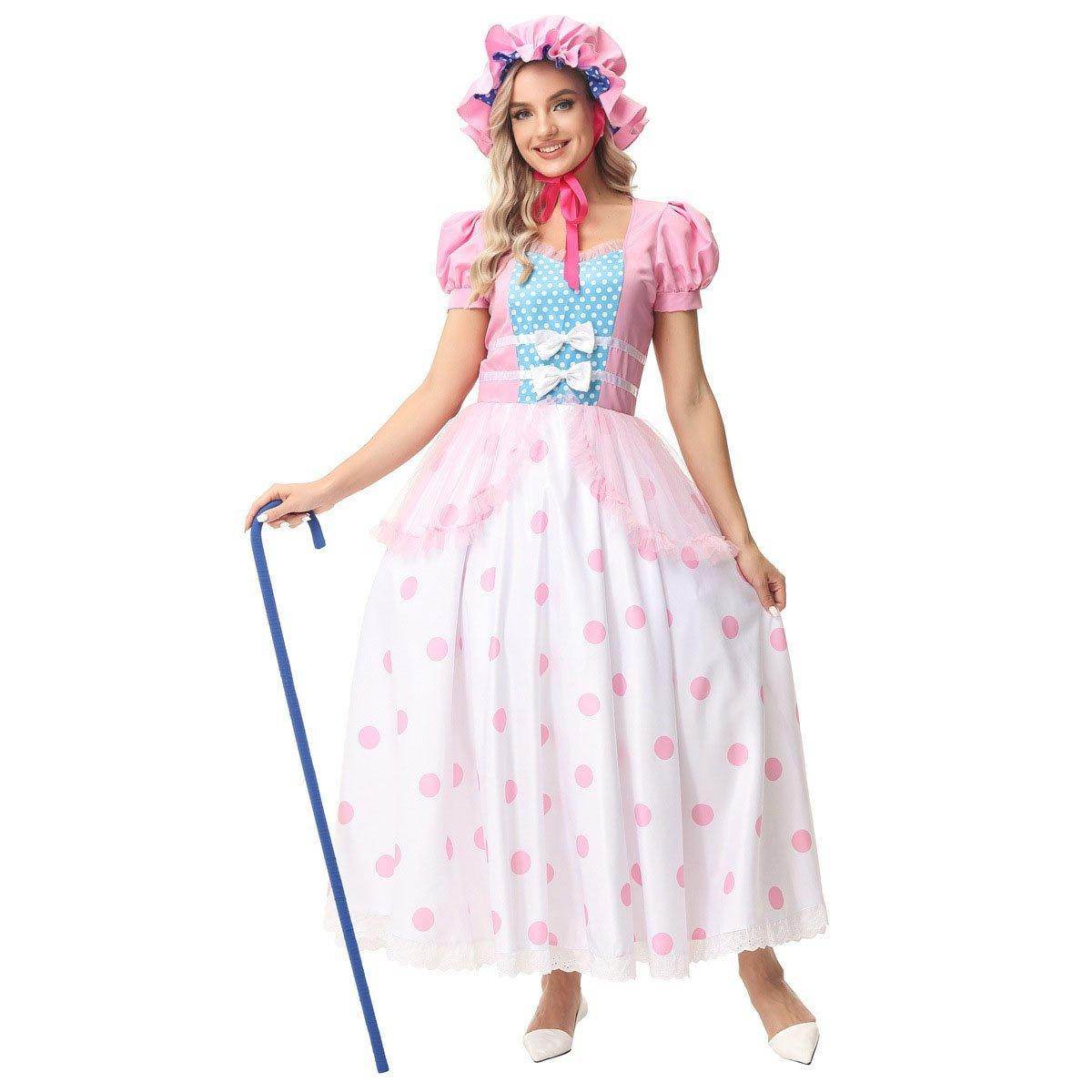 Toy Story 4 Little Bo Peep Cosplay Dress Halloween Costumes For Adult - zzcosplay