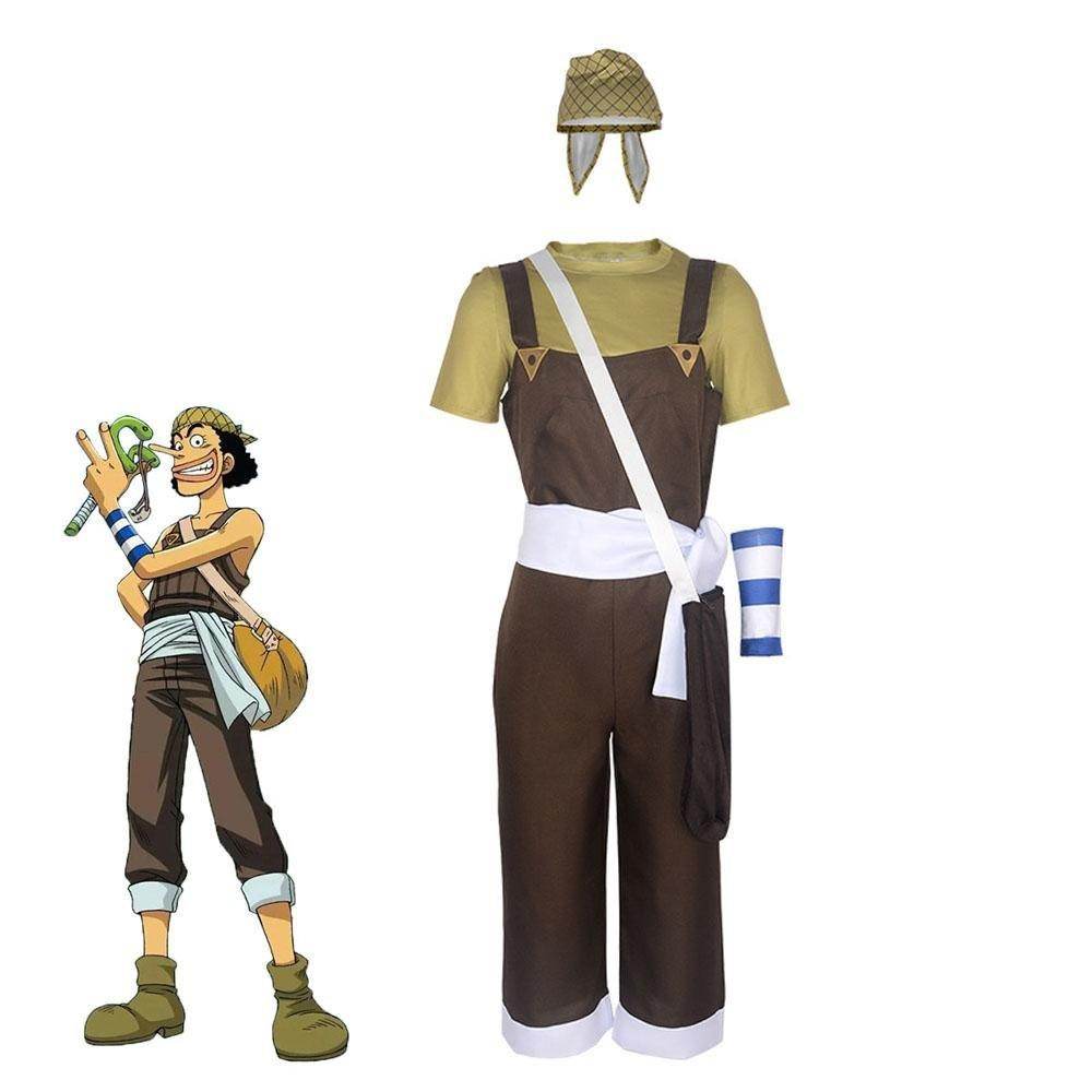 Usopp Anime One Piece Cosplay Costumes Carnival Party Outfits Full Set - zzcosplay