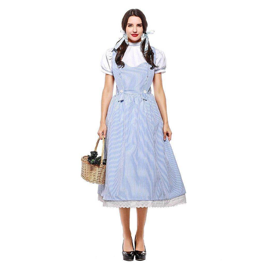 Wizard of Oz Dorothy Costume Dress Maid Alice for Women XXL Size - zzcosplay