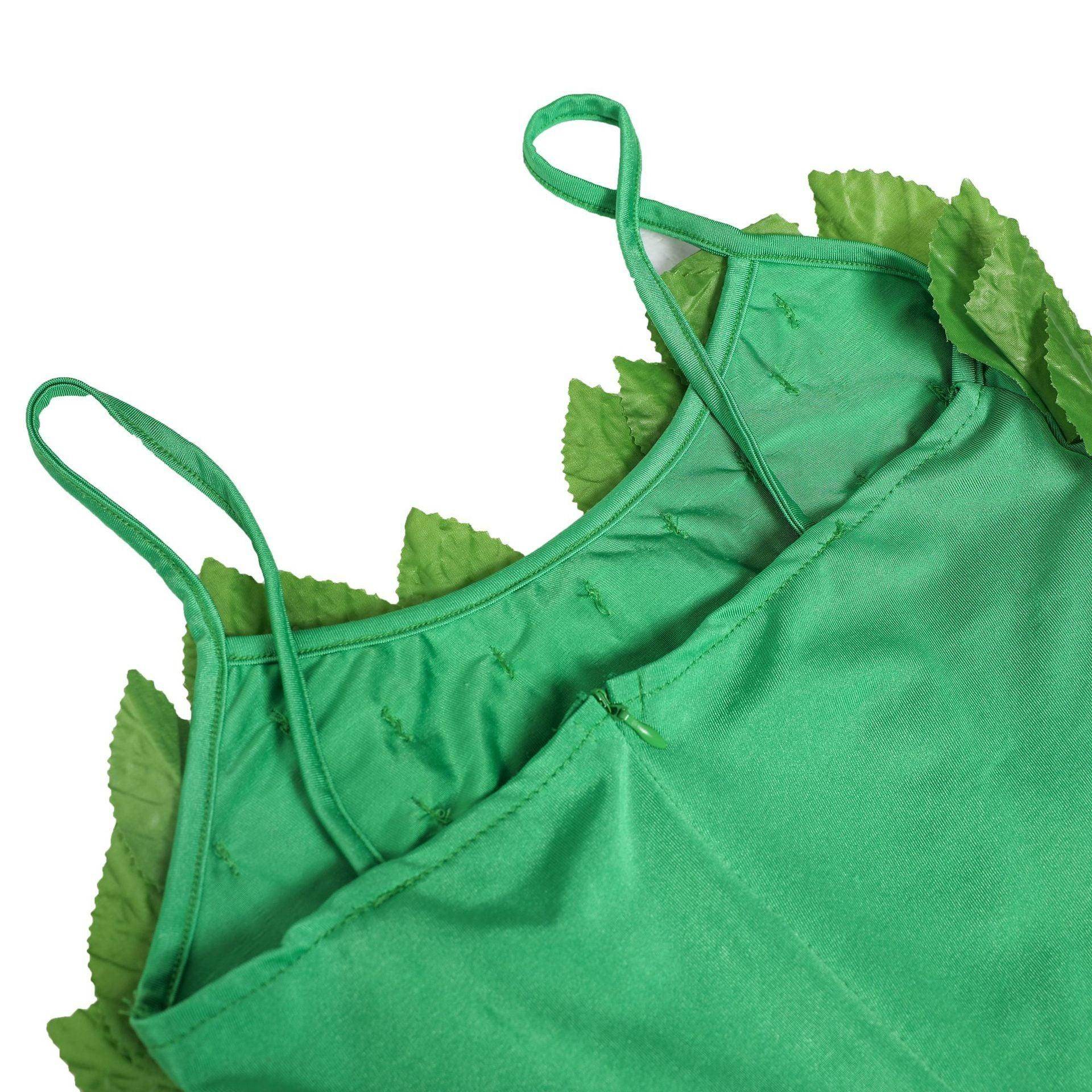 Women's Deluxe Poison Ivy Costume Jumpsuit Halloween - zzcosplay