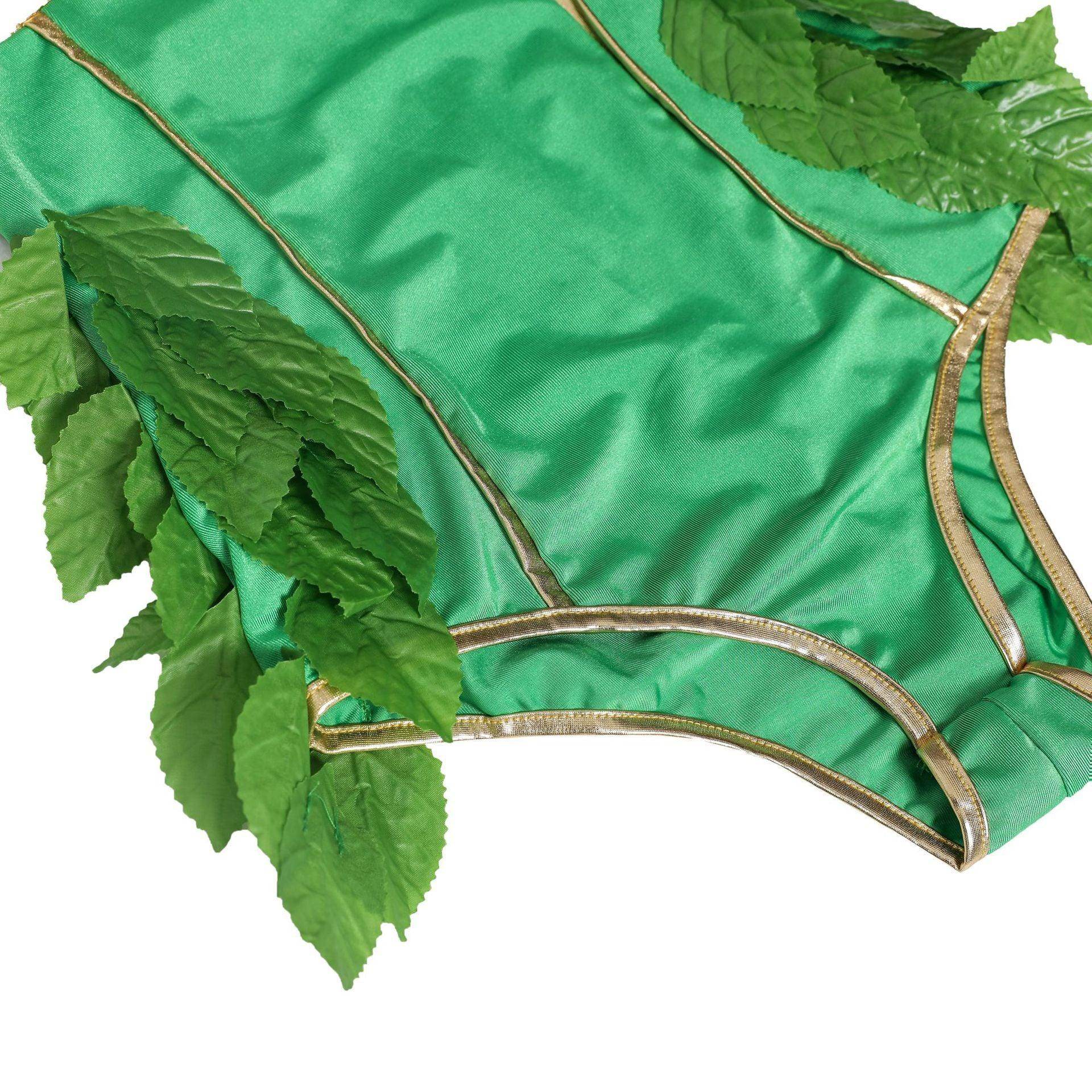 Women's Deluxe Poison Ivy Costume Jumpsuit Halloween - zzcosplay