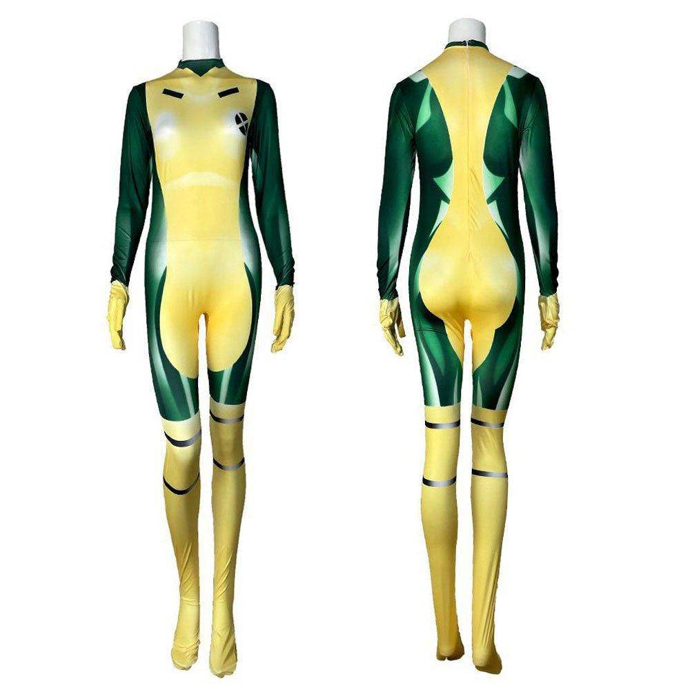 X Men Rogue Party Cosplay Costume Outfits Halloween Jumpsuit - zzcosplay