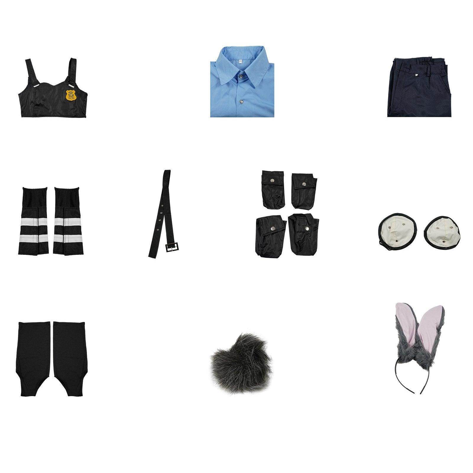 Zootopia Judy Rabbit Cosplay Costume Party Adult Halloween Carnival - zzcosplay